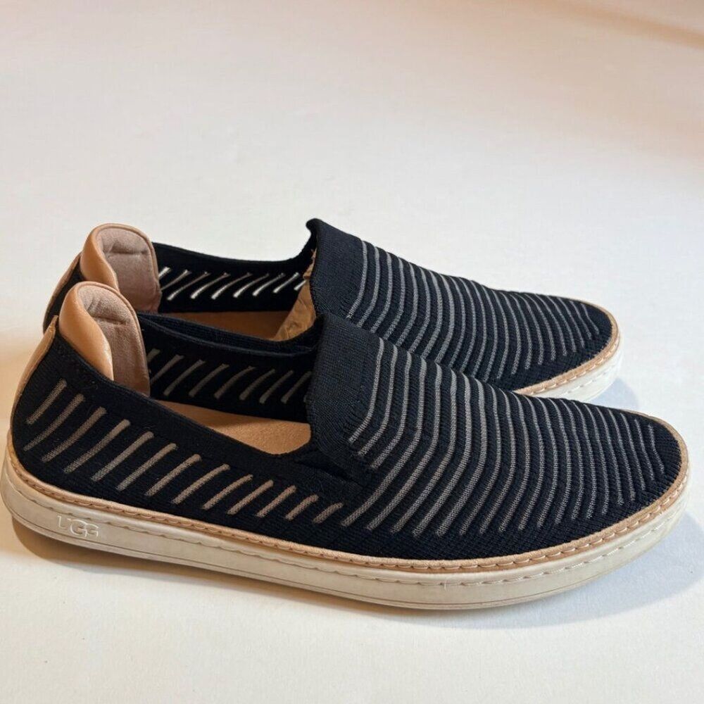UGG Sammy Breeze Knit Slip On Sneakers Black Womens 8.5 Comfort - Picture 11 of 15